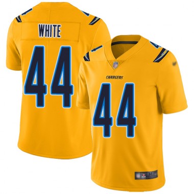 Los Angeles Chargers NFL Football Kyzir White Gold Jersey Youth Limited  #44 Inverted Legend->youth nfl jersey->Youth Jersey